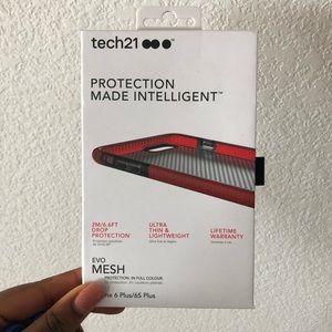 Tech21 Evo Mesh Phone Protector for iPhone 6Plus 6S Plus in Smokey Red $45.00